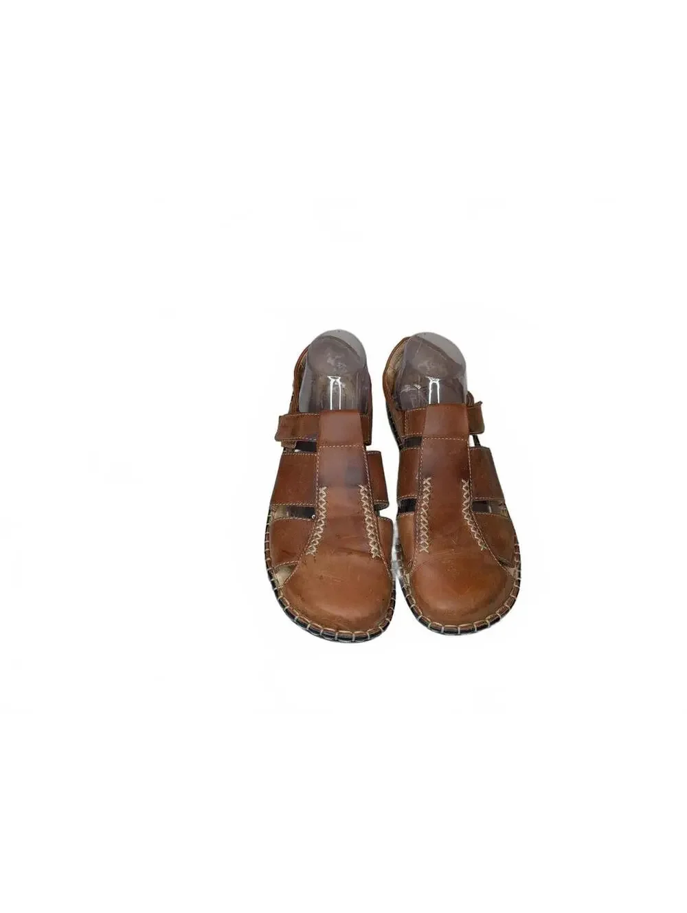 Josef Seibel Men's Brown Leather Fisherman Sandals EU 41